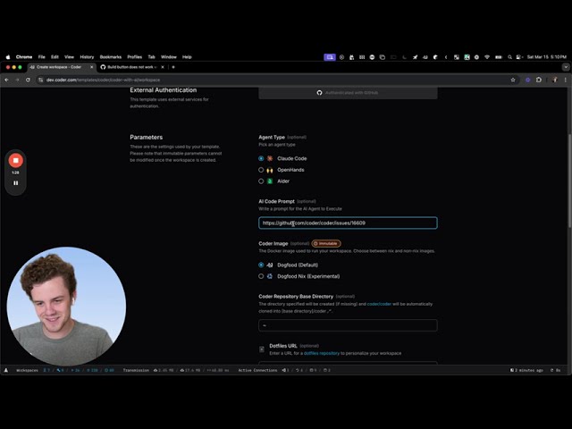 Experimenting with Claude Code in Coder Workspaces