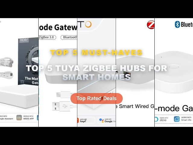 Best Top 5 Tuya Zigbee Hubs For Smart Homes on AliExpress | Review - MOES Tuya Smart ZigBee Bluetoot