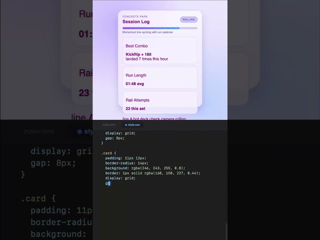 GameTime Session #css #code #shorts