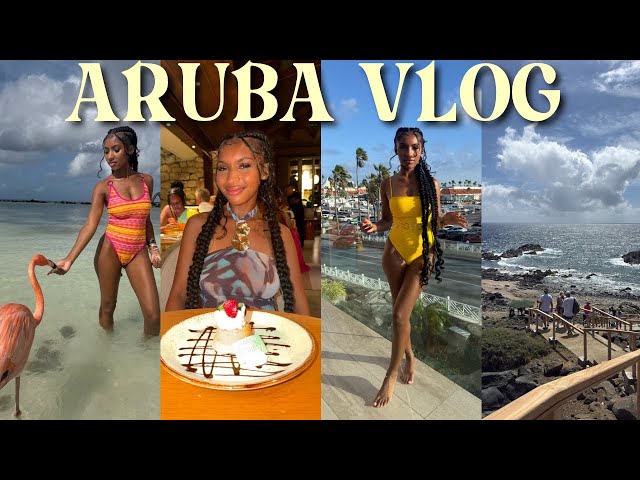 ARUBA VLOG | 22nd BDAY Trip, Flamingo Island, Jeep Tour, Lots Of Good Food + MORE