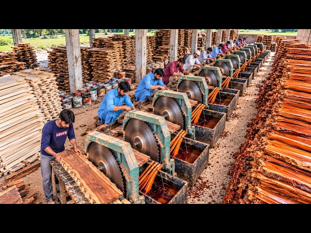 Pakistani Woodworker's SECRET TECHNIQUE for Making a Chair from Wooden Planks -   @WoodworkingHands