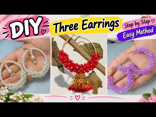 Beautiful Earrings DIY | Easy Step by Step Tutorial | Handmade Earrings Making