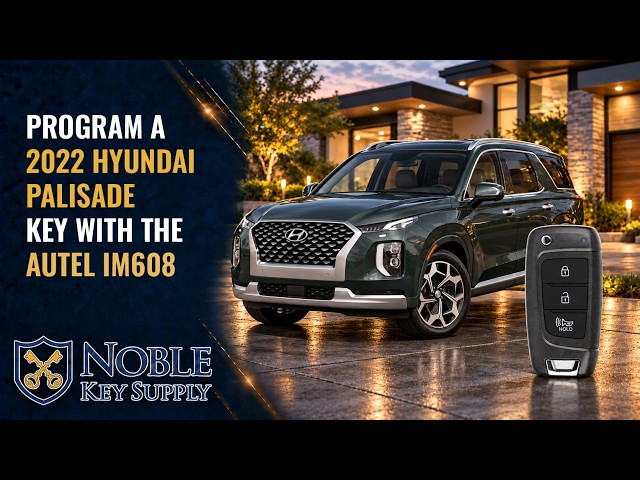 2022 Hyundai Palisade Add-a-Key Programming with Autel IM608