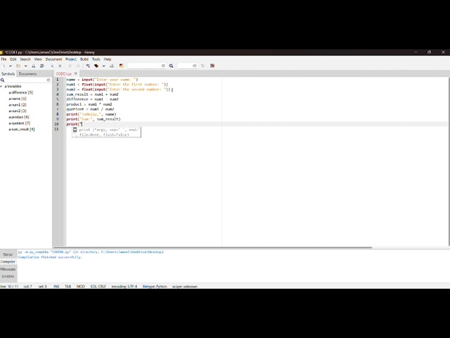 Basic Python Program 