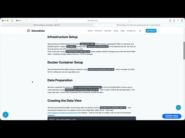 Taking the Trillion Row Challenge with GizmoEdge 🚀