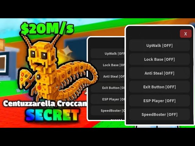 Steal a Brainrot Script GUI | INSTANT STEAL ANTI KICK NOCLIP INFINITE CASH *NO KEY*