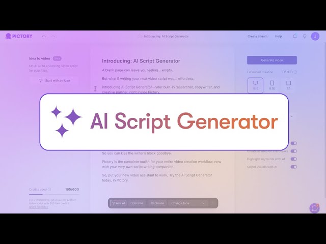 AI Video Script Generator - Ultimate Text to Video Tool!