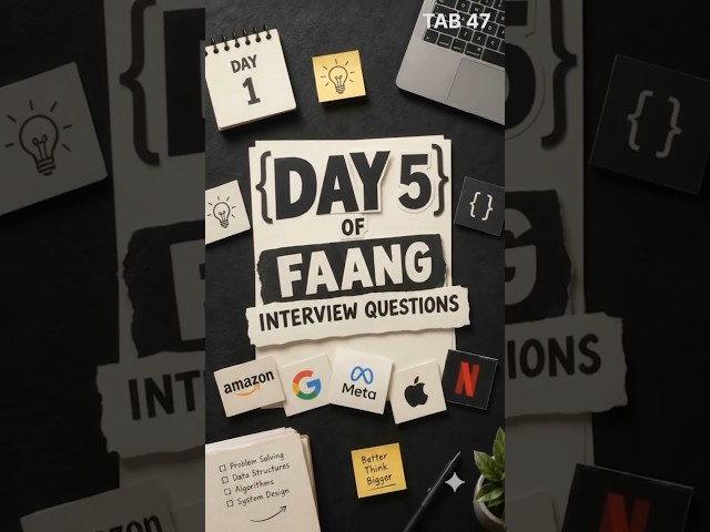 This Apple Coding Interview Question Just Got Leaked 😱| Tab47 #shorts