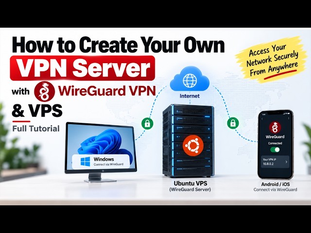 How to Create Your Own VPN Server with WireGuard VPN & VPS | Full Tutorial