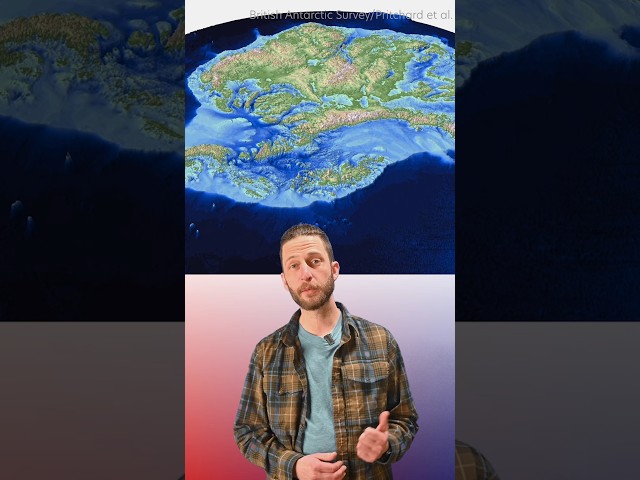 What's under Antarctica's ice? #glaciers #sealevelrise #geophysics  #shorts