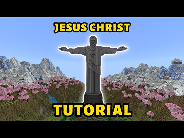 How to Build a Massive Jesus Statue in Minecraft | Step-by-Step Tutorial