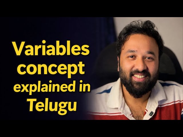 Day-3| Variables in Python Explained in Telugu | Python from ZERO