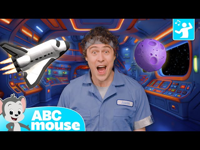 Move with Jason 🕺 | 🚀 Goin' On a Rocket! | Exercise & Brain Break | ABCmouse Space Song for Kids🪐