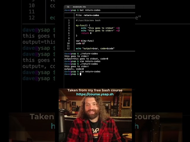 Redirecting stdout and stderr