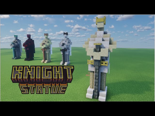 MEDIEVAL KNIGHT STATUE Minecraft Tutorial