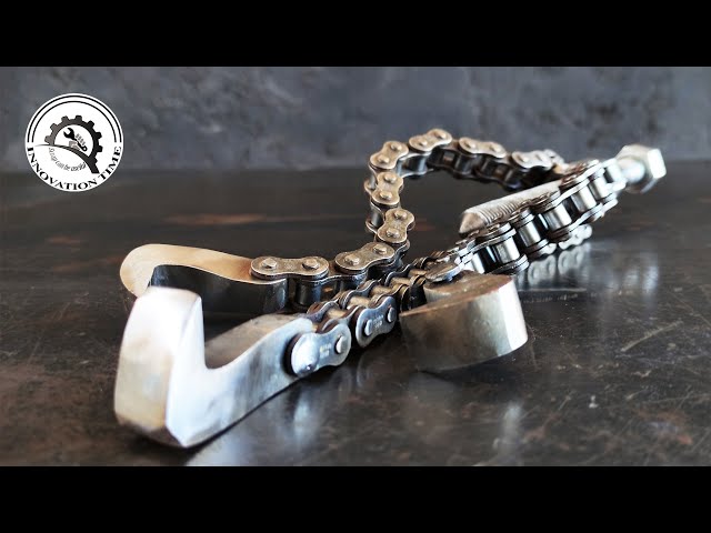 Make DIY Bearing Puller with Old Bicycle Chain