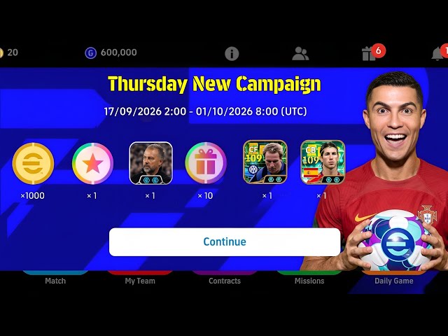 New Campaign, Free Coins | What Is Coming On Thursday And Next Monday In eFootball 2027 Mobile