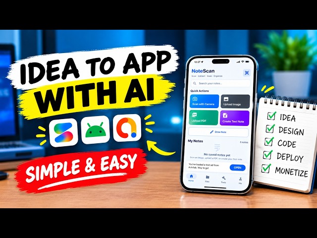 Idea to App with AI 🤖 | Build Your Own App Without Coding | Full AI App Development Course