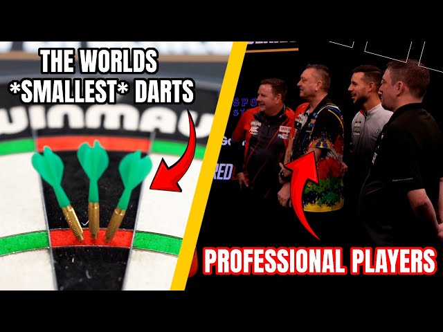 Hitting a 180 with the Worlds *SMALLEST* Darts?! 😱