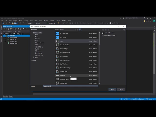 Create Your First Machine Learning Pipeline in ML.NET
