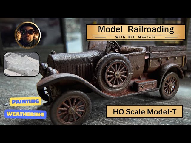 070. Painting an HO Scale Model-T Pickup
