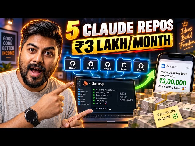 5 Github Repos for Claude = 3 lakh/month