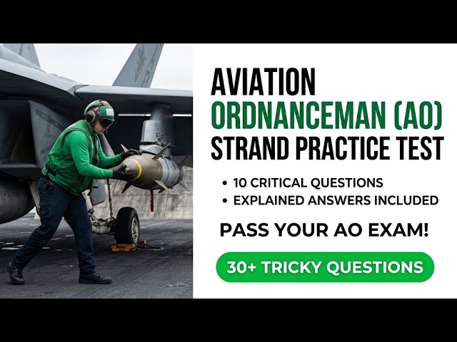 Aviation Ordnanceman AO Strand Practice Test: Ace 10 Hard Exam Questions with Full Detailed Answers