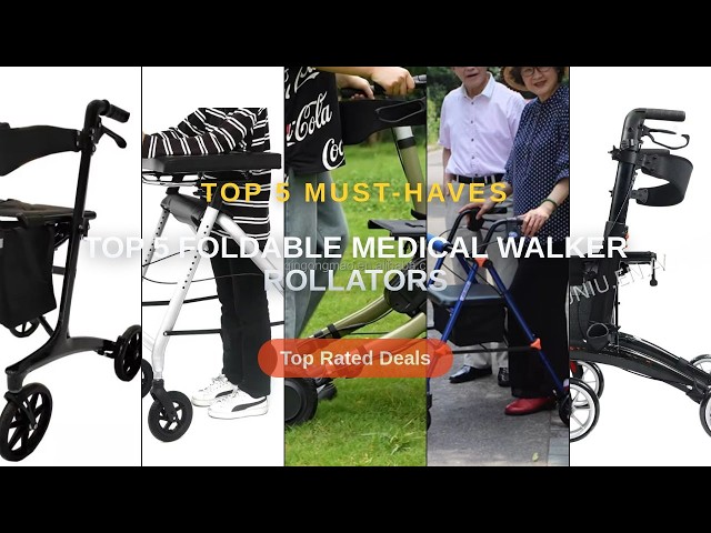 Best Top 5 Foldable Medical Walker Rollators on AliExpress | Review - Popular CE Medical Grade Foldi
