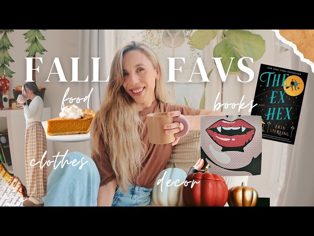 my fall favourites 🧡 beauty, home, books & more