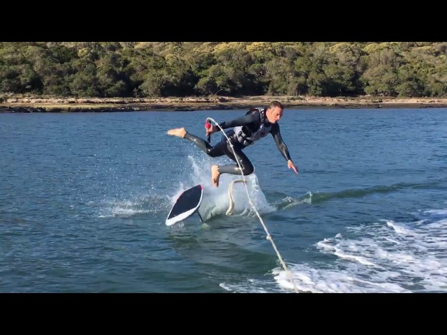 Foil Mania (learning to hydrofoil behind a boat)
