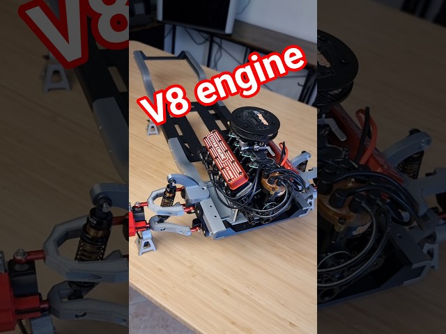 rc car with real V8 engine