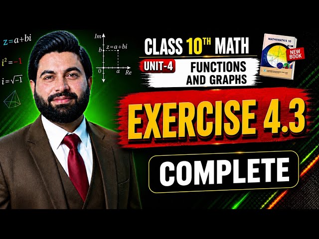 Class 10th Math New Book Ch 4 Exercise 4.3 Complete - 10th Class Maths Exercise 4.3 - PCTB