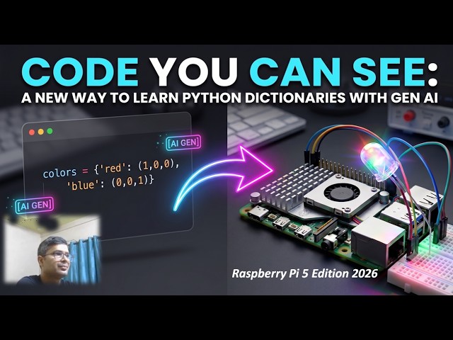 Python Dictionary using Generative AI and Raspberry Pi 5 | Python for Beginners Day 8