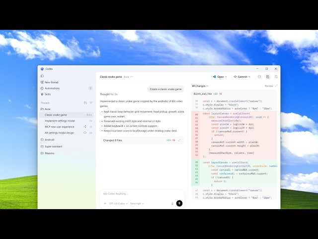 The Codex app is now on Windows