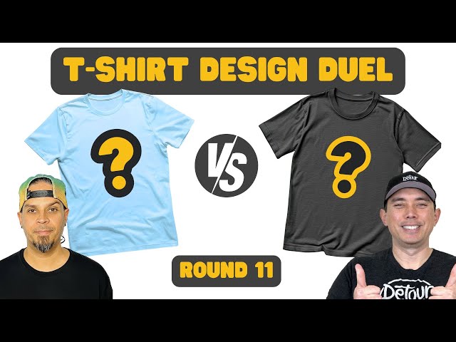 Random Niche Design Duel with Kittl T-shirt Graphic Design Tutorial for Print on Demand - Round 11