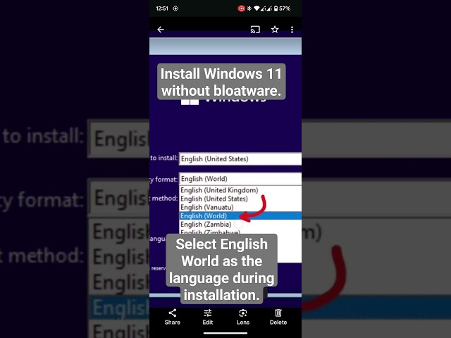 Install Windows 11 without bloatware #windows #windows11