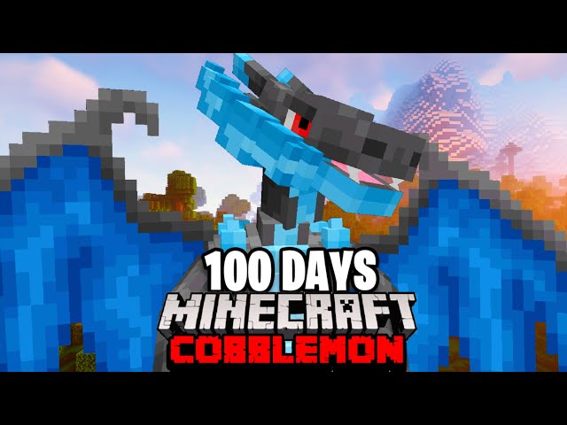 I Spent 100 DAYS in MEGA POKEMON Minecraft Against my Rival! (Duos Cobblemon)