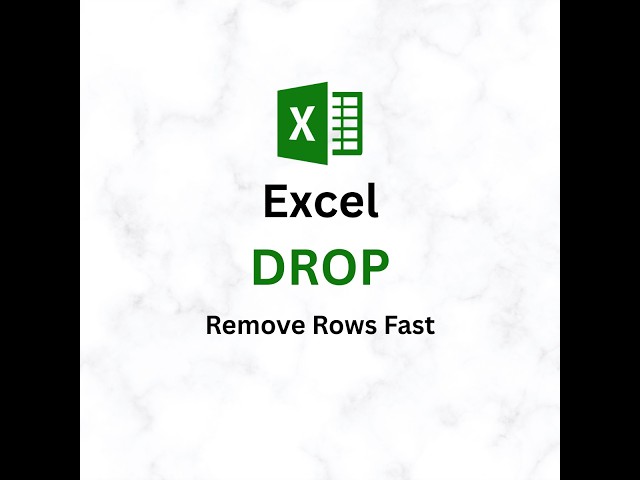Excel DROP function
