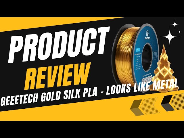 Geeetech Silk Gold PLA Filament Review (1.75 mm, 1 kg) – Shiny Finish & Tangle-Free Printing!