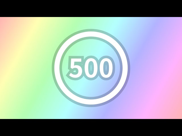 500 seconds timer ‐ Countdown Circle Gradation