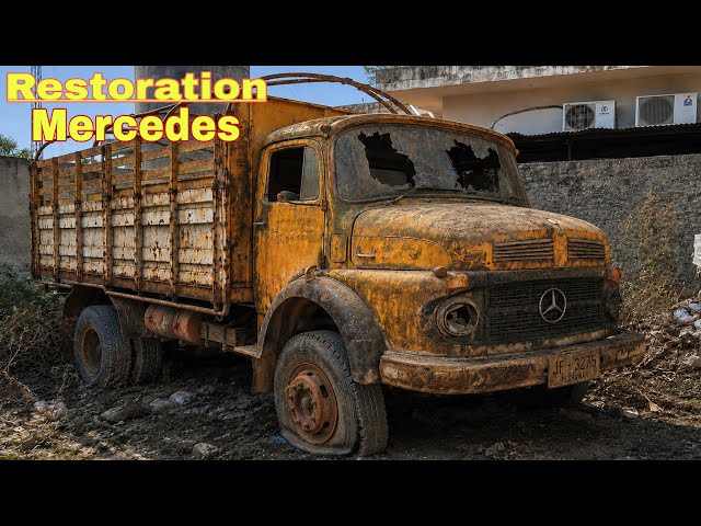 Imported Old 90s Mercedes Truck Complete Restoration Process || Let’s See 