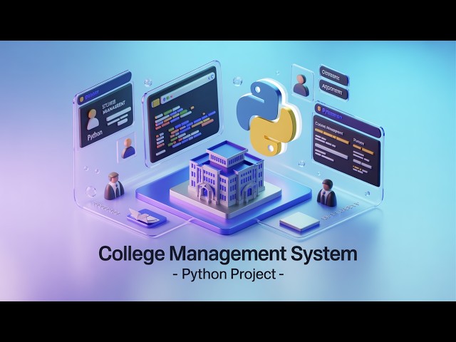 🎓 College Management System – Python Project || Mini Python projects for beginners and developers.