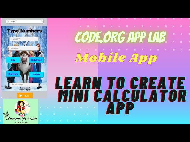 Calculator App | code.org | whitehat Jr. | kids coding | Coding Tutorial | Easy Coding | Create App