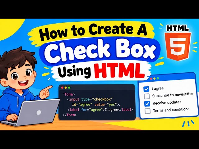 How to Create A Check Box Using HTML / Creating A Checkbox In HTML / Coding Tutorial 