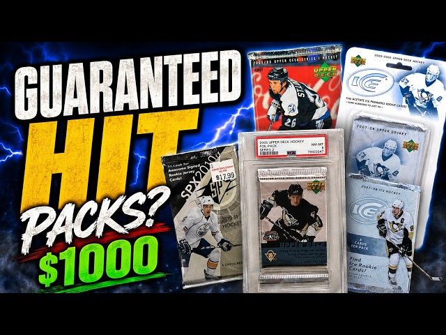 Opening $1000 worth of RISKY Hockey Packs at a card show !!