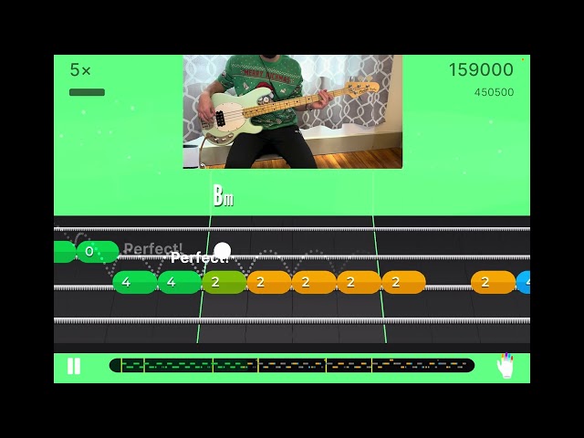 Wham! | Last Christmas | Bass Cover | Yousician | Level 3 | Basic Bassline