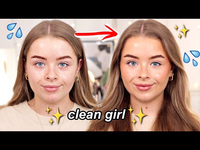 How to get the viral ✨clean girl✨makeup *FULLY DRUGSTORE*