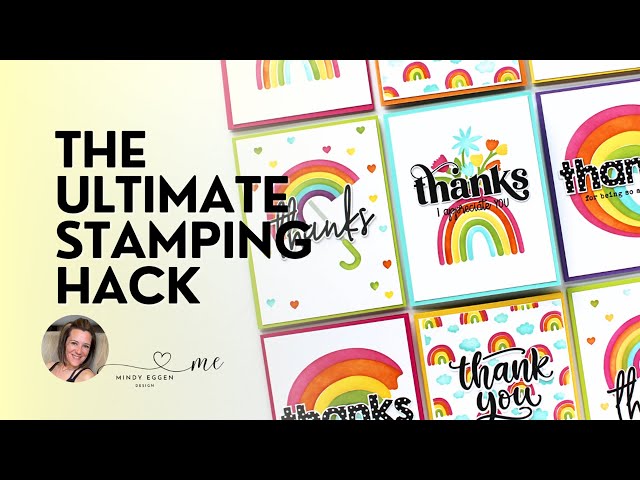 The ULTIMATE Stamping Hack For Mass Producing Sentiments :Create In Quads