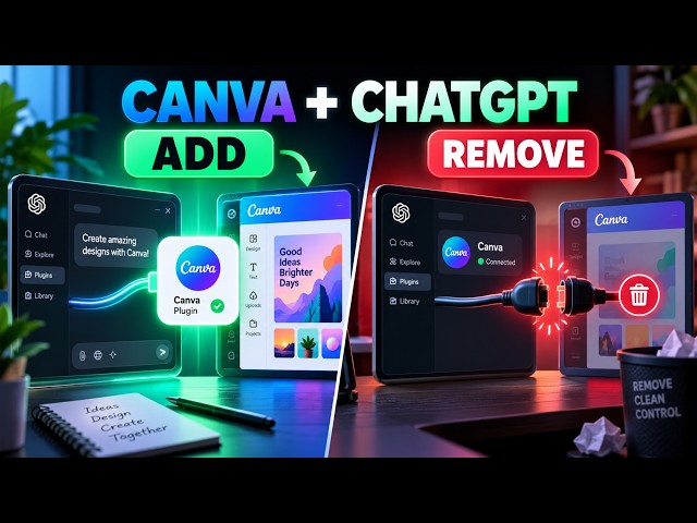 Canva INSIDE ChatGPT! How to Install or Remove the Plugin 🎨🤖