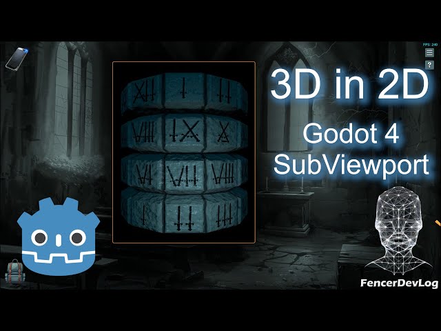Godot 4: 3D scene in 2D environment (SubViewport tutorial)